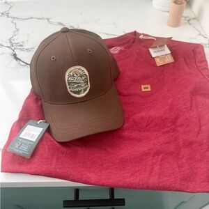 tentree Red Short Sleeve Tee